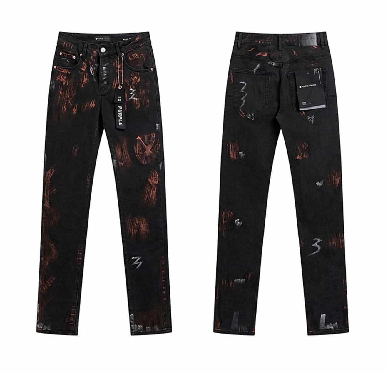 Purple Brand Black And White Jeans.