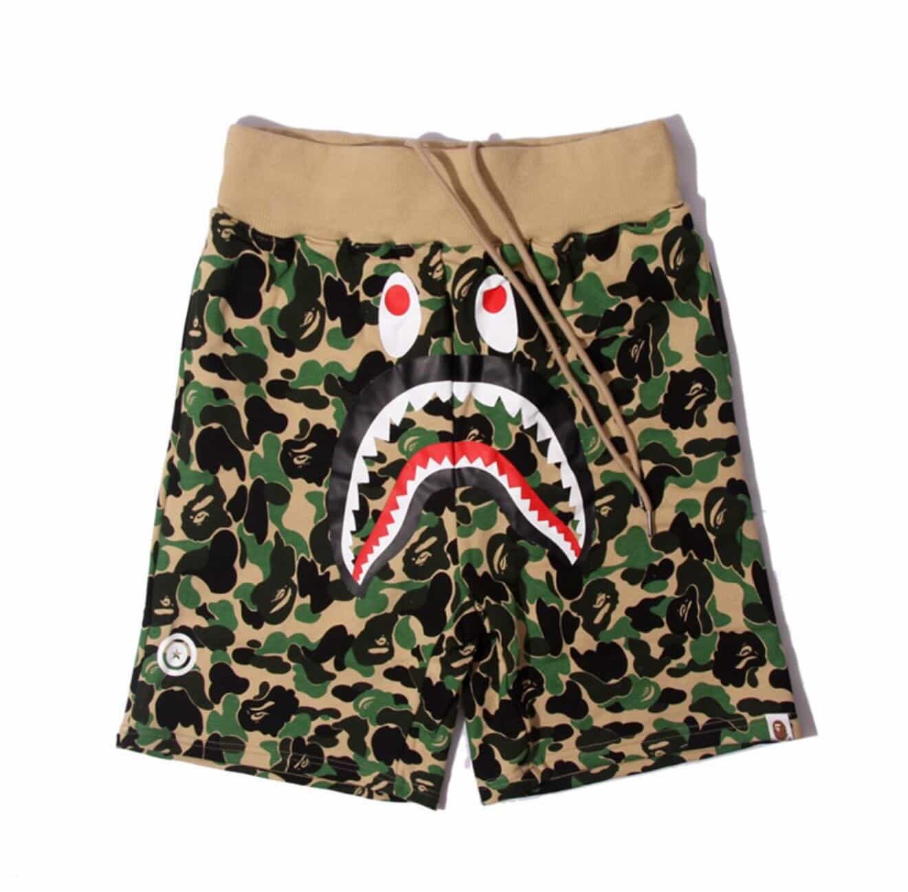 BAPE ABC Camo Shark Sweatshorts